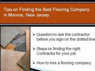 Monroe New Jersey's Best Flooring Contractors