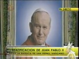 Papa Benedicto XVI proclamó beato a Juan Pablo II