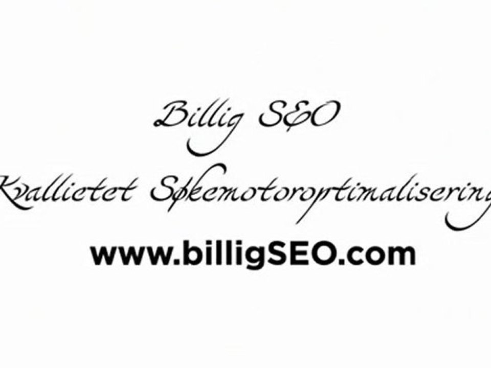 billigseo-kvalietet seo forhandler