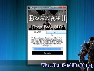 Dragon Age 2 - New DLC item pack Download Free on Xbox And PS3
