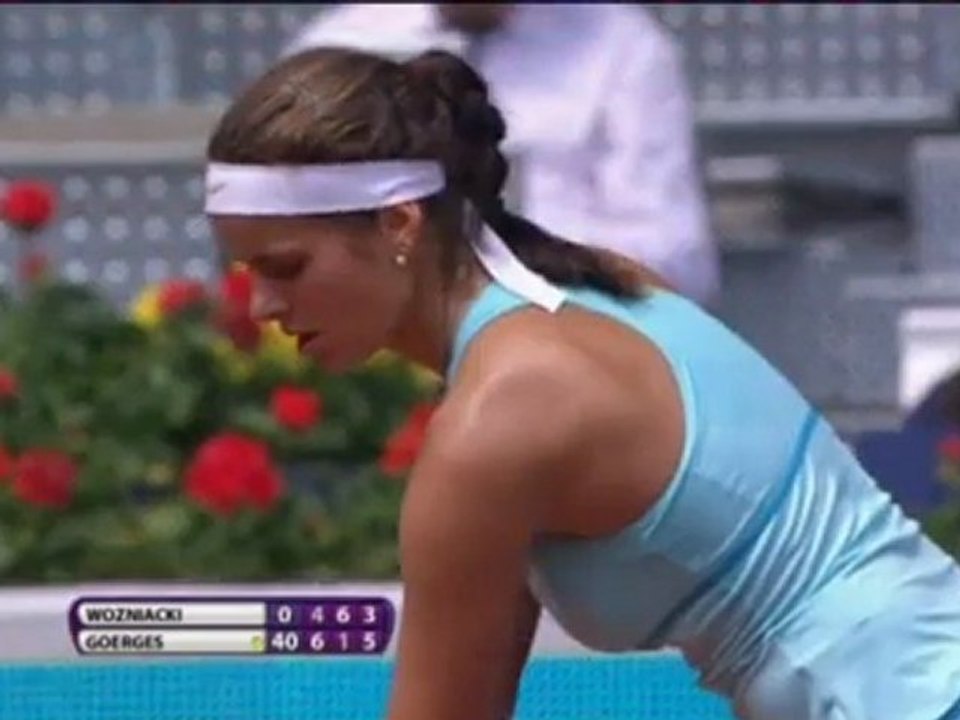 Madrid - Wozniacki ko con Goerges