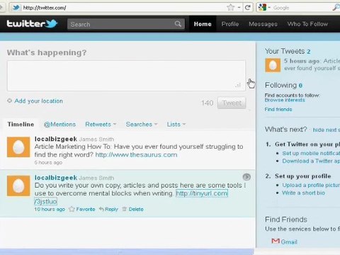 Article Marketing How To: Learn how to turn your blog posts into tweets...