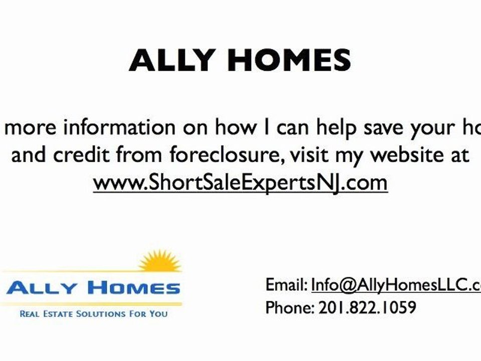 Stop Foreclosure in Clifton New Jersey