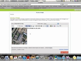 Tutoriel du blog Histoire des Arts du Collège André Chénier d'Eaubonne