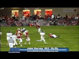 Jake Harvey OL/DL #63 COPLEY