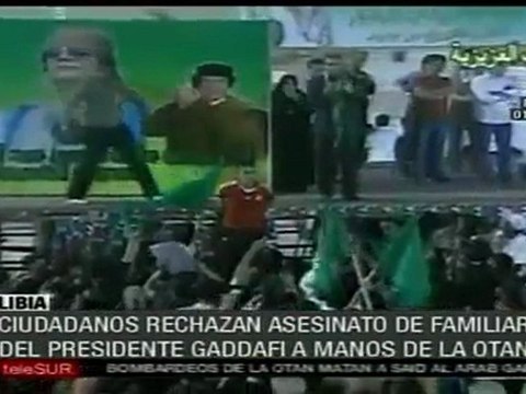 Protestan en Libia contra bombardeos sobre civiles