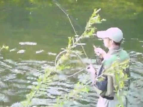 1989 - Pêche de la truite à la mouche Seb en sèche Meurthe et Moselle clergetblog.com