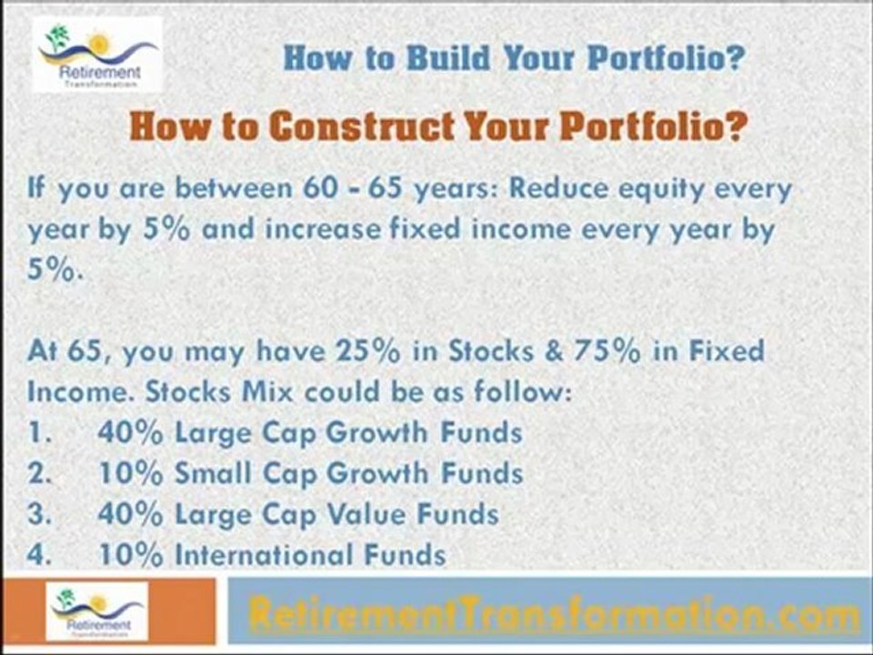 How to Build Your Portfolio the Right Way for Your Retirement? - Retirement Tips Series!