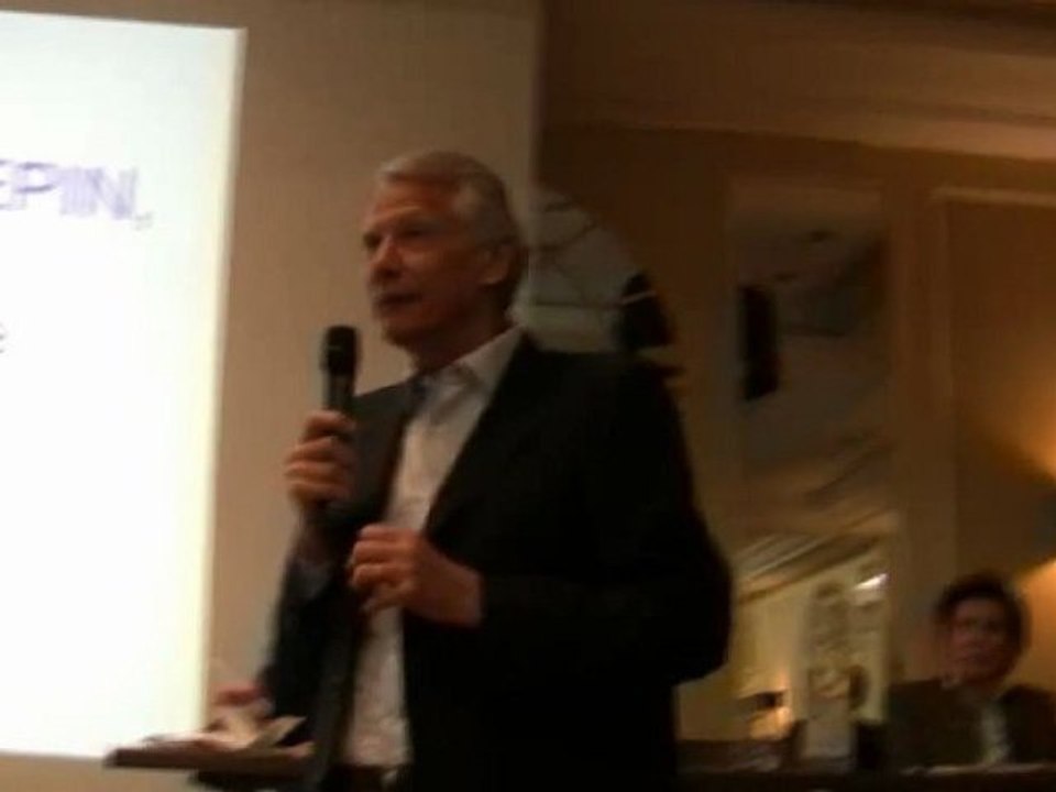 Réunion des fédérations RS avec Dominique de Villepin