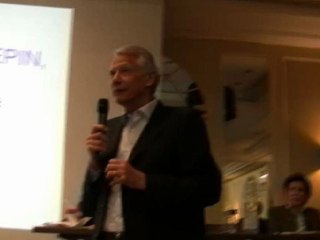 Réunion des fédérations RS avec Dominique de Villepin