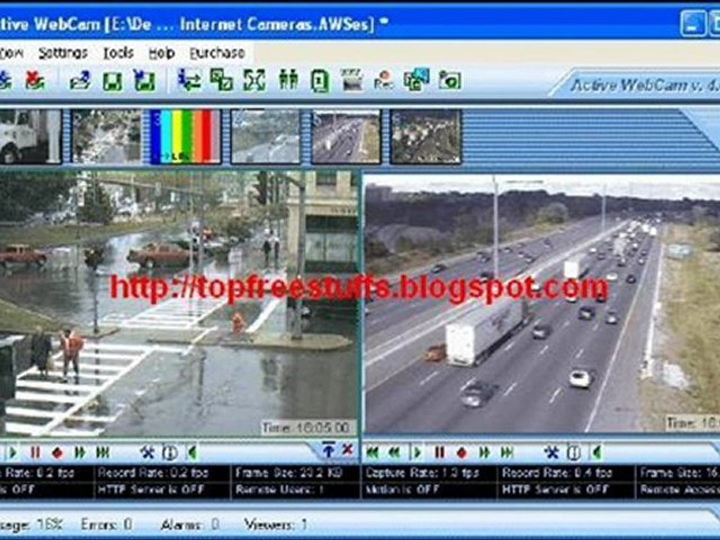 Active webcam