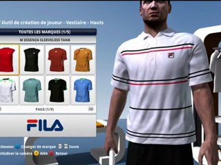 Top Spin 4 : Création de joueur