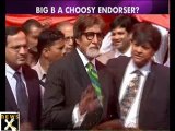 Amitabh Bachchan a choosey endorser