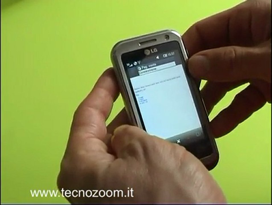 LG Arena interfaccia