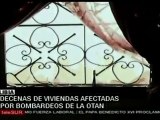 Familias libias víctimas de bombardeos de la OTAN en Trípo