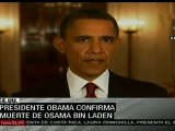 Obama anuncia muerte de Osama bin Laden