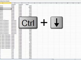 Ctrl + Arrow video from microsoft trainings Edinburgh
