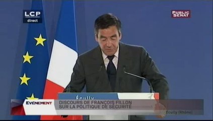 Discours de François Fillon sur la politique de sécurité