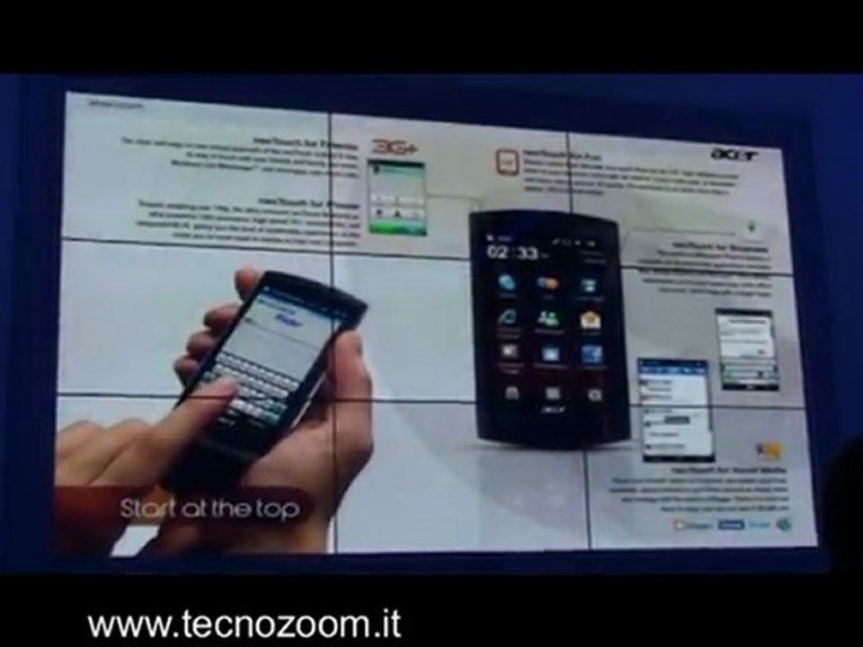 Acer be Touch E200: video preview conference