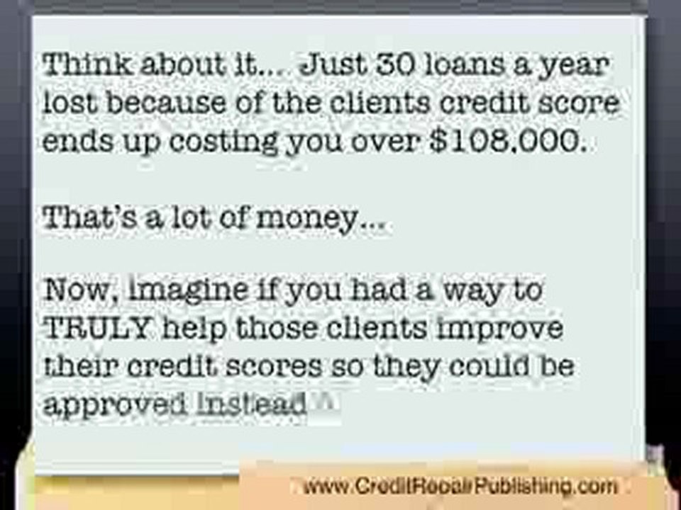 The $100,000 Credit Secret!