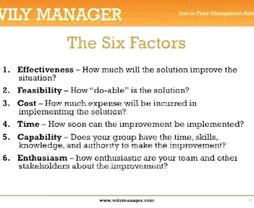 Structured Decision Making - A How To Guide for Managers