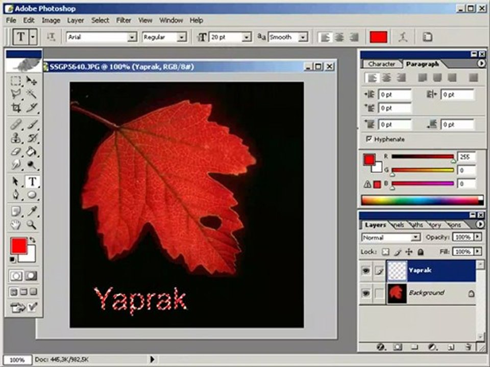 noktalanmis_efektli_yazi_olusturmak "teknoctrl"