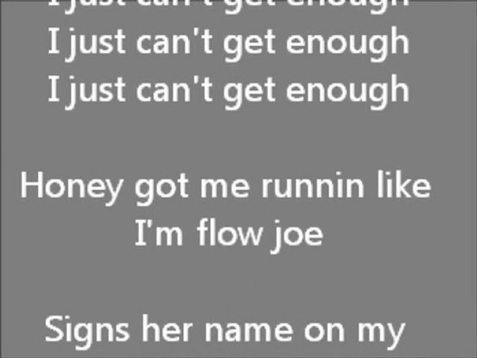 Black Eyed Peas- Just Can't Get Enough Lyrics