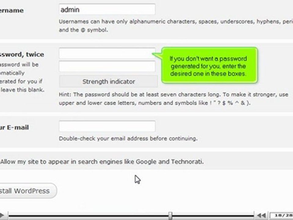 Installing WordPress by VodaHost.com web hosting