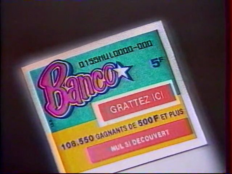 Publicité Banco Francais des jeux 1992