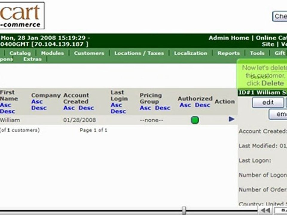 Manage your customers in ZenCart | ZenCart Customers