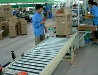 Băng tải con lăn,băng tải thùng, băng tải con lăn truyền động