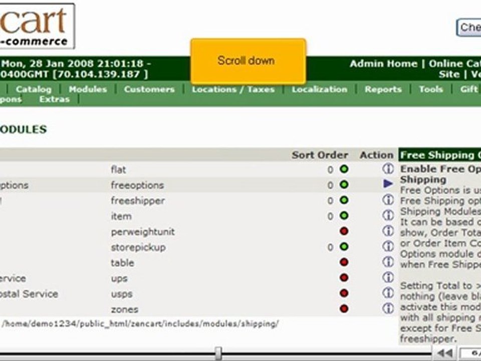 Add shipping modules in ZenCart | ZenCart Shipping Modules