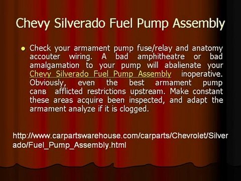 Chevy Silverado Fuel Pump Assembly -13