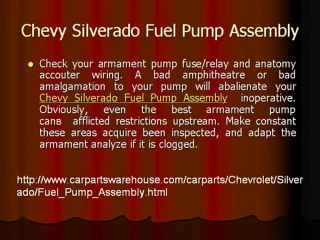 Chevy Silverado Fuel Pump Assembly -13