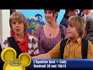 L'Equation Zack + Cody le 20 mai sur Disney Channel