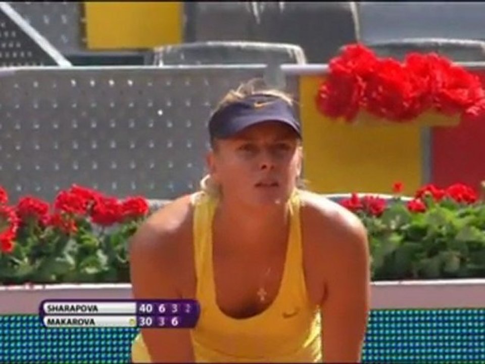 Awans Szarapowej w Madrid Open