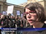 Manifestation à Paris pour le droit de séjour des étrangers malades