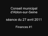 Conseil municipal 27 avril 2011-  Finances #1