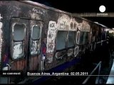 Angry passengers set fire to trains in... - no comment