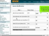 Modifying an account's quota in WHM by VodaHost.com web hosting