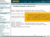 Managing FrontPage extensions in WHM by VodaHost.com web hosting