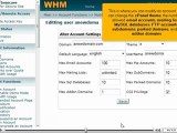 Modifying an account in WHM by VodaHost.com web hosting