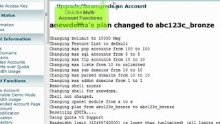 Using Multi-Account Functions in WHM by VodaHost.com web hosting