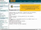 Suspending or unsuspending an account in WHM by VodaHost.com web hosting