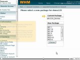 Upgrade/Downgrade an account in WHM by VodaHost.com web hosting