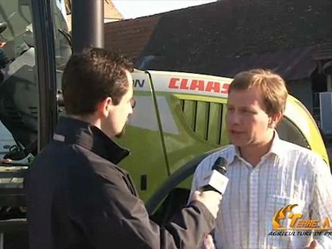 Essai Terre à Terre 2011- Autoguidage Claas - La précision centimétrique du Rtk par Gprs
