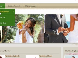 Joomla 1.6 template: DJ-Wedding01