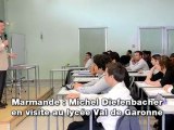 Marmande : Michel Diefenbacher en visite au lycée Val de garonne