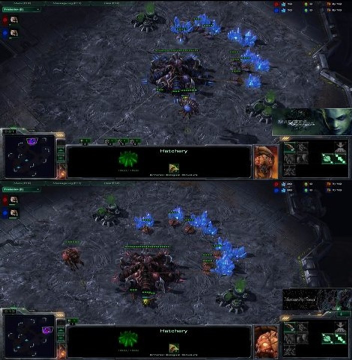 [SC2] Berserk VS sLayed : View of 2 players Starcraft II :