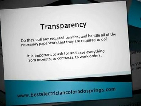 Selecting the best Colorado Springs Electrician